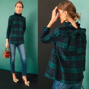 Tuckernuck Blackwatch Plaid Faye Blouse